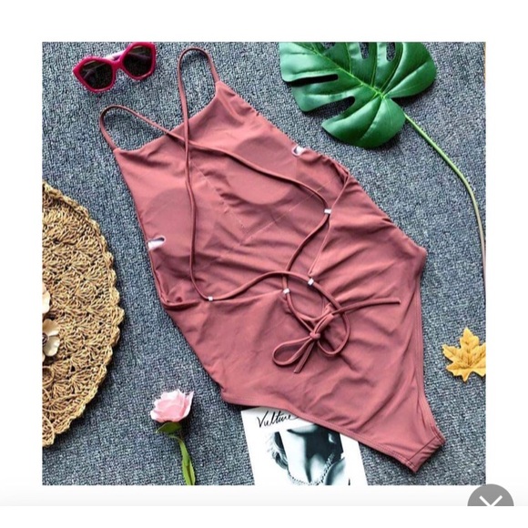 One piece swim! High neck, open sides. Never worn - Picture 1 of 3